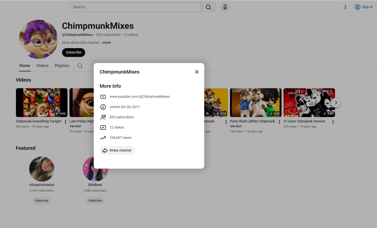 ChimpmunkMixes