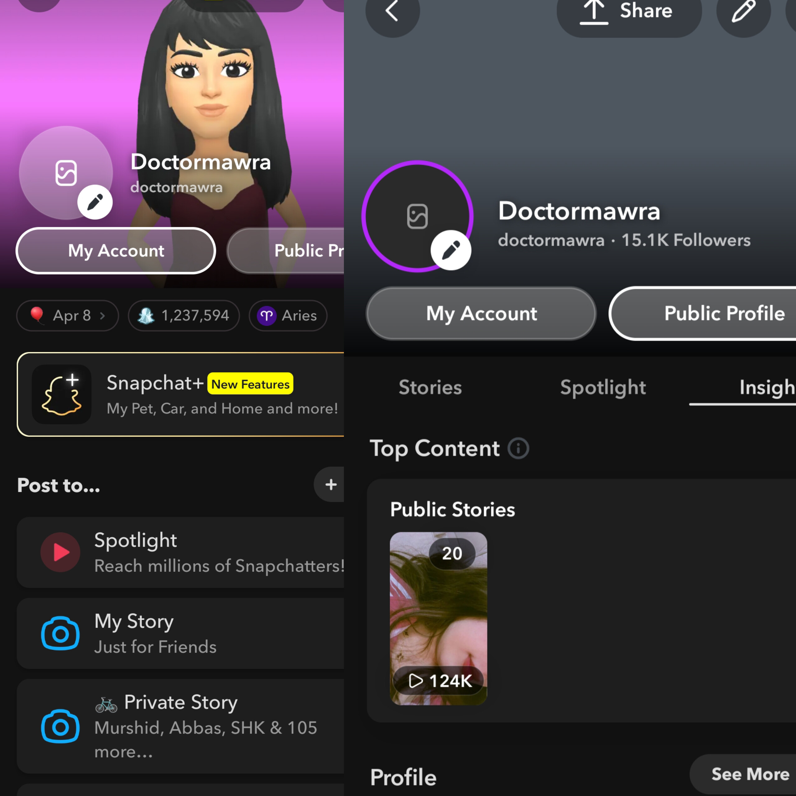 1.2M snapscore Snapchat account available for sale