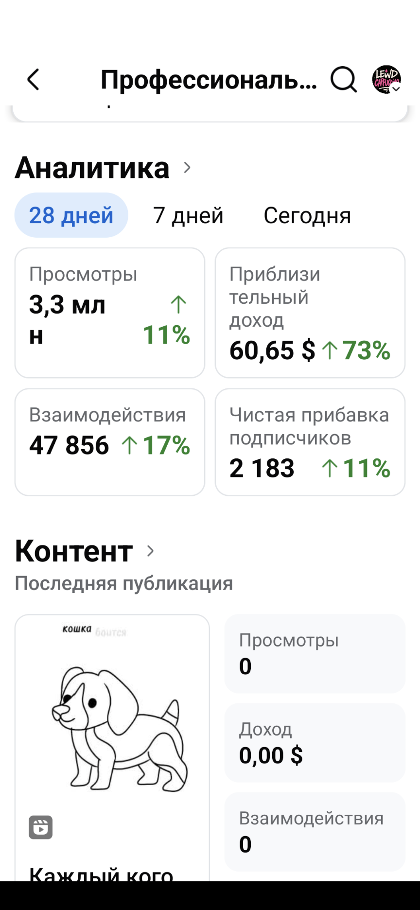  Страница  facebook с поключеной Монетизацией