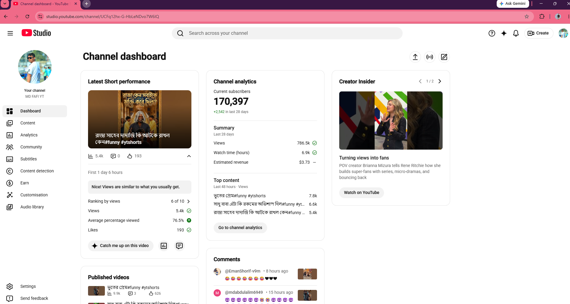MD FAFI YT - Monetized Youtube Channel