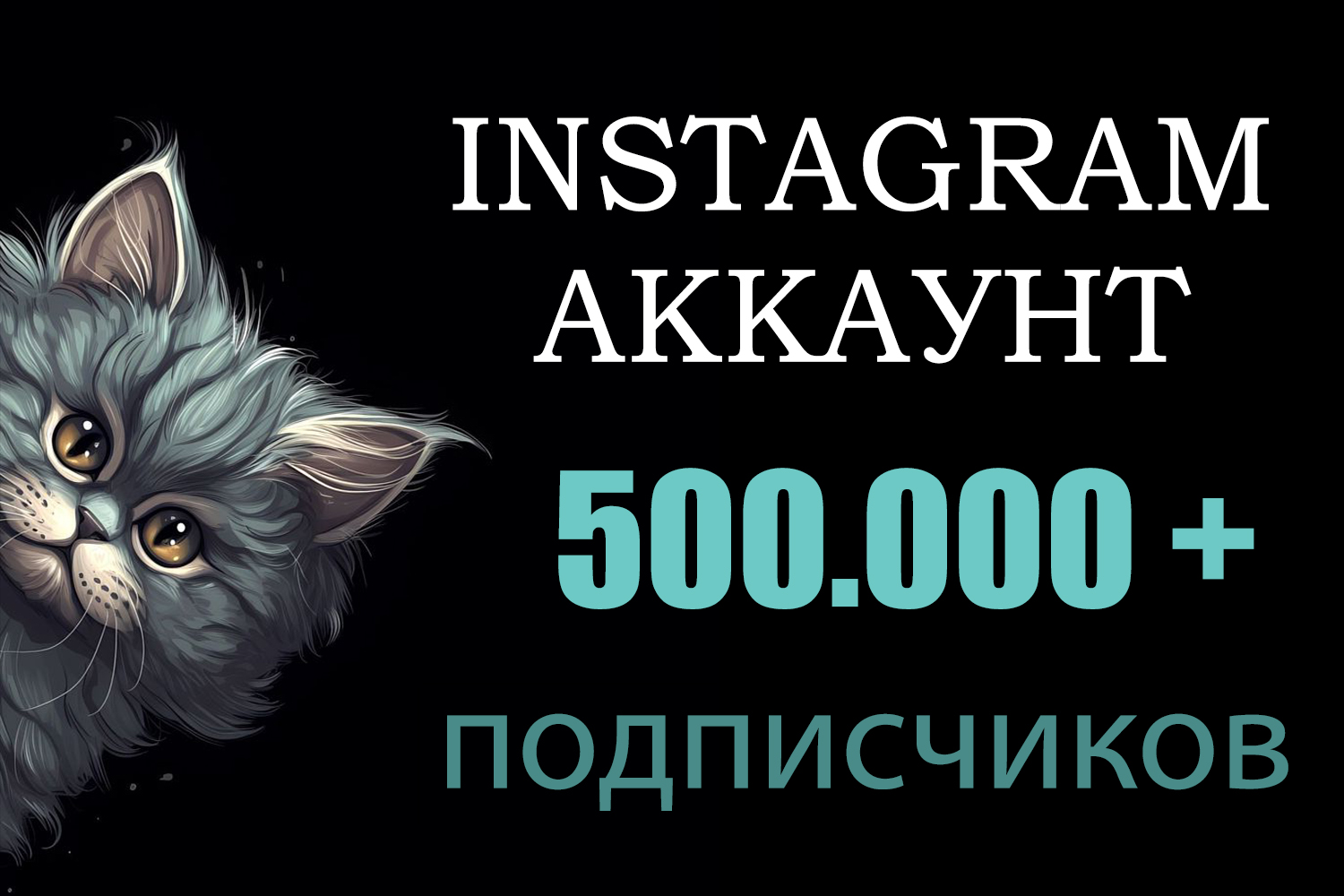Аккаунт Instagram | 500 000 подписчиков