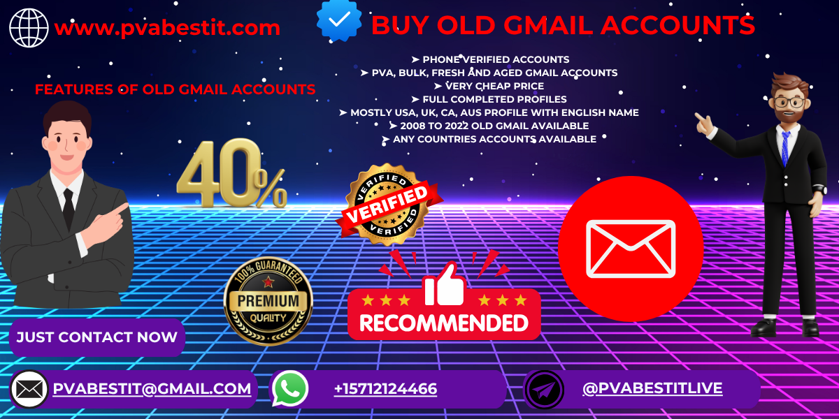 Best 9.9 Places to Buy Verified Gmail Accounts With Premium 