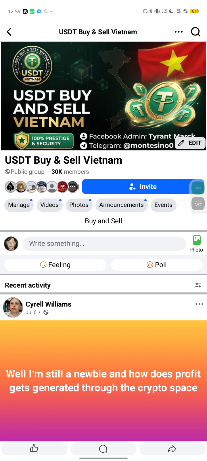 USDT Buy & Sell Vietnam 