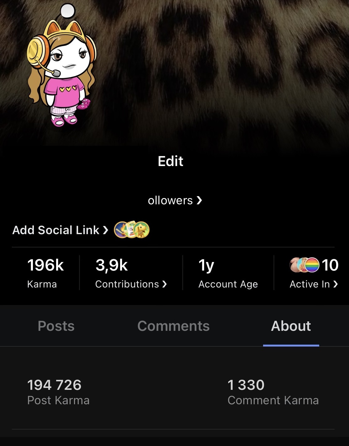 NSFW account with 196k Karma