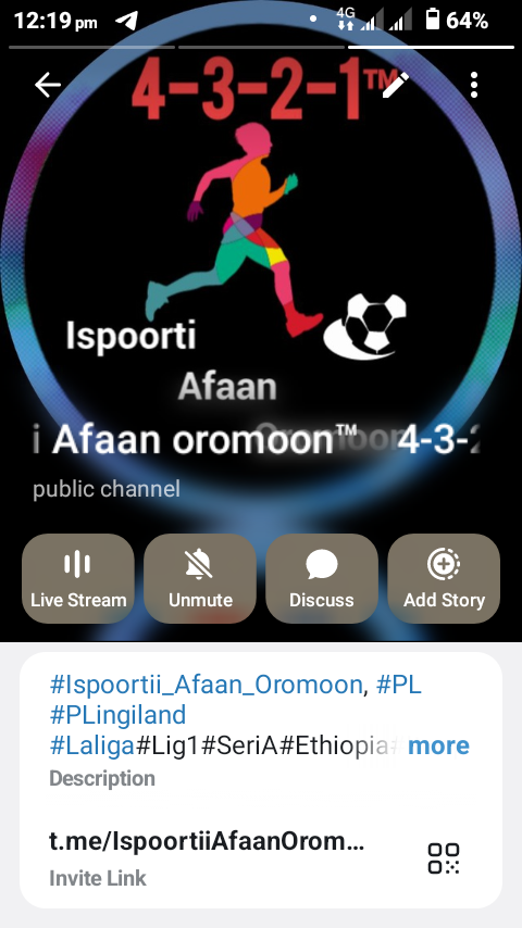 4-3-2-1 Spoortii Afaan oromoon