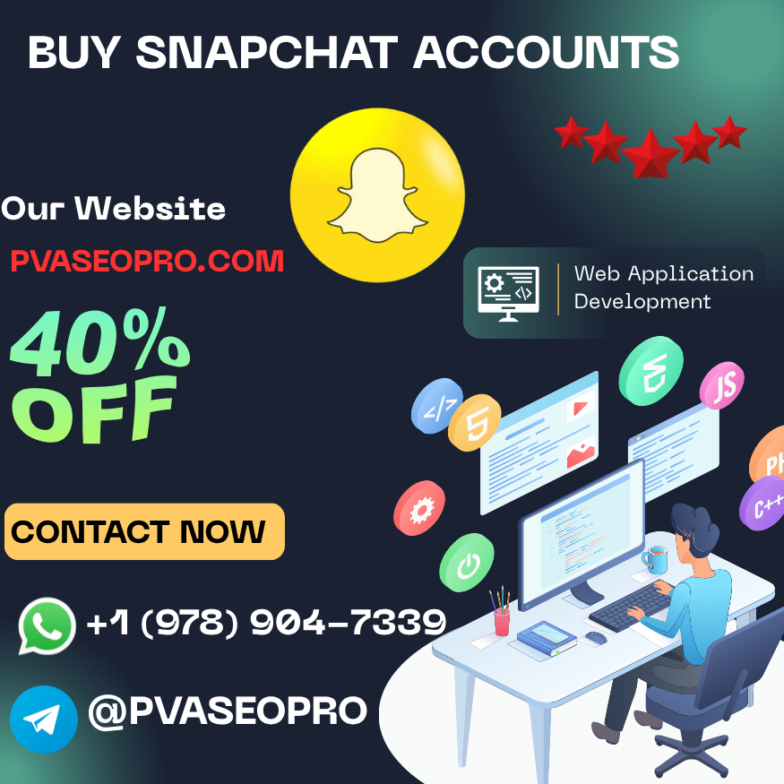  Get Snapchat Accounts - 100% Verified & Active Snapchat