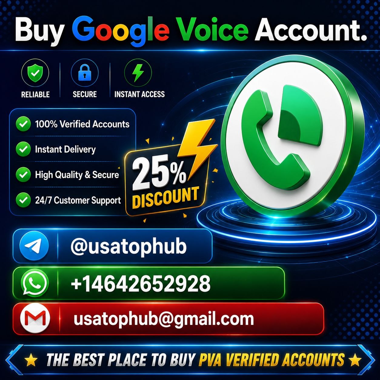 Buy Google Voice Accounts -100% Active & US, UK Verified …