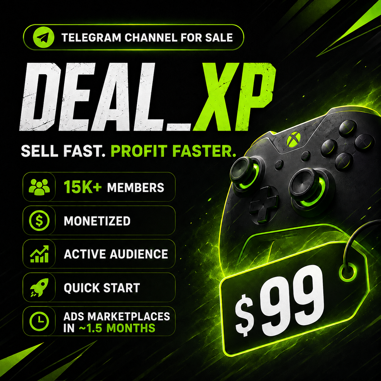 Deal_XP: 15K+ Gaming Deals Channel Monetized & Ready to Grow