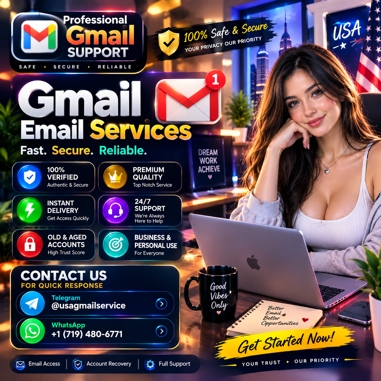 Top 399 Platforms to Buy Aged Gmail Accounts in the USA.