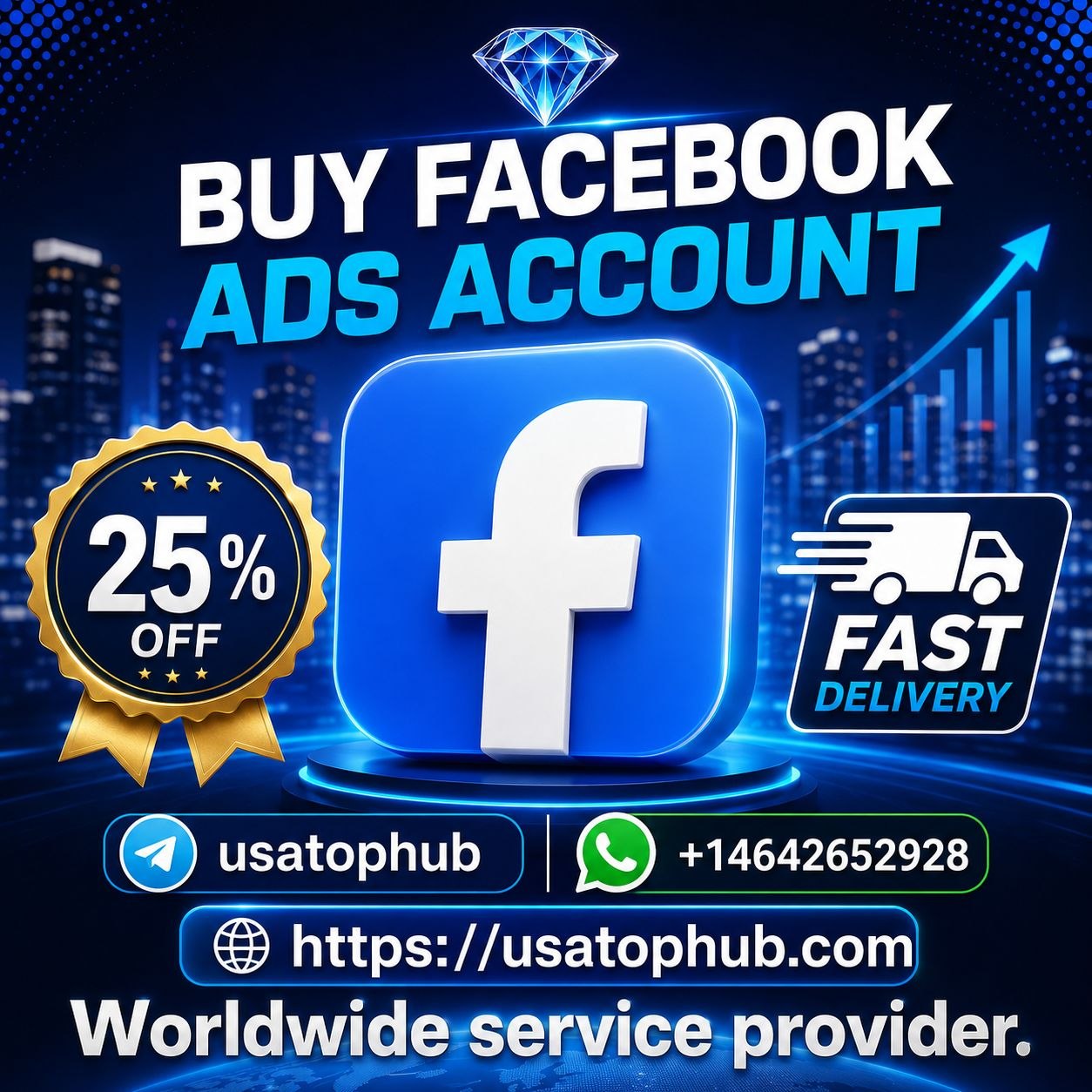Buy Facebook Ads Account – 100% Safe & secure.