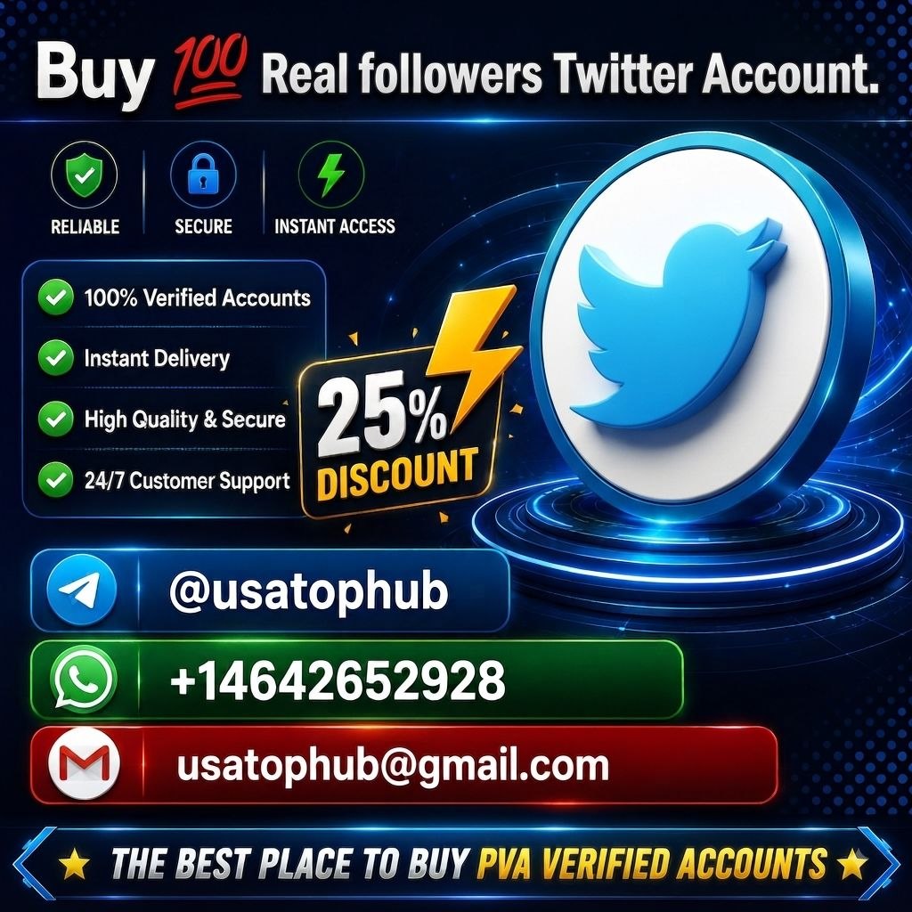 Buy Twitter Accounts – 100% Real Accounts & Fast Delivery.
