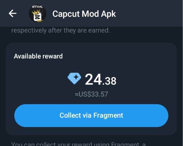 Capcut Mod Apps Telegram Channel 