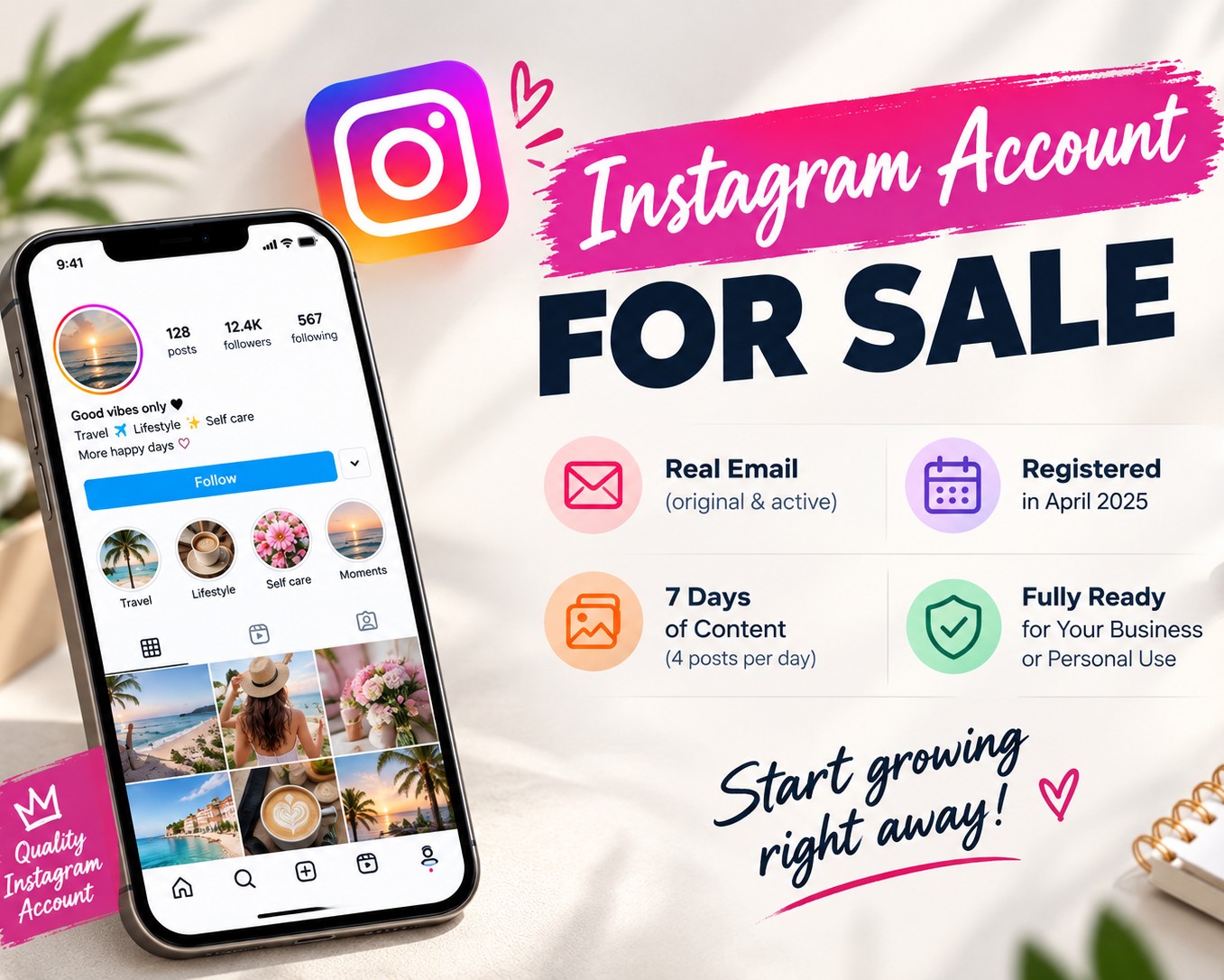 REAL WOMAN ACC l REG APRIL 2025 l POSTS IN DIFFERENT DAYS