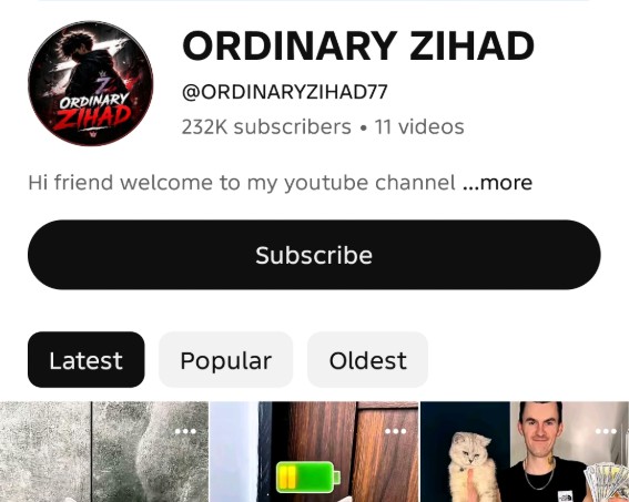 YouTube channel