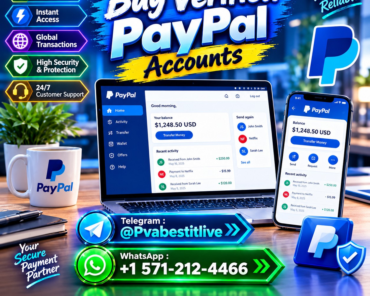Top 50 Trusted Platforms To Buy Verified PayPal Accounts